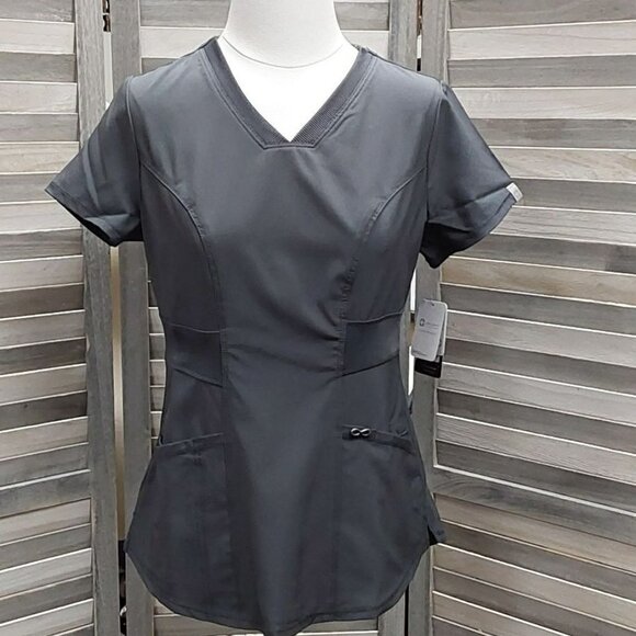 V-Neck Women's Scrub Top | Cherokee | X Small - Picture 1 of 16